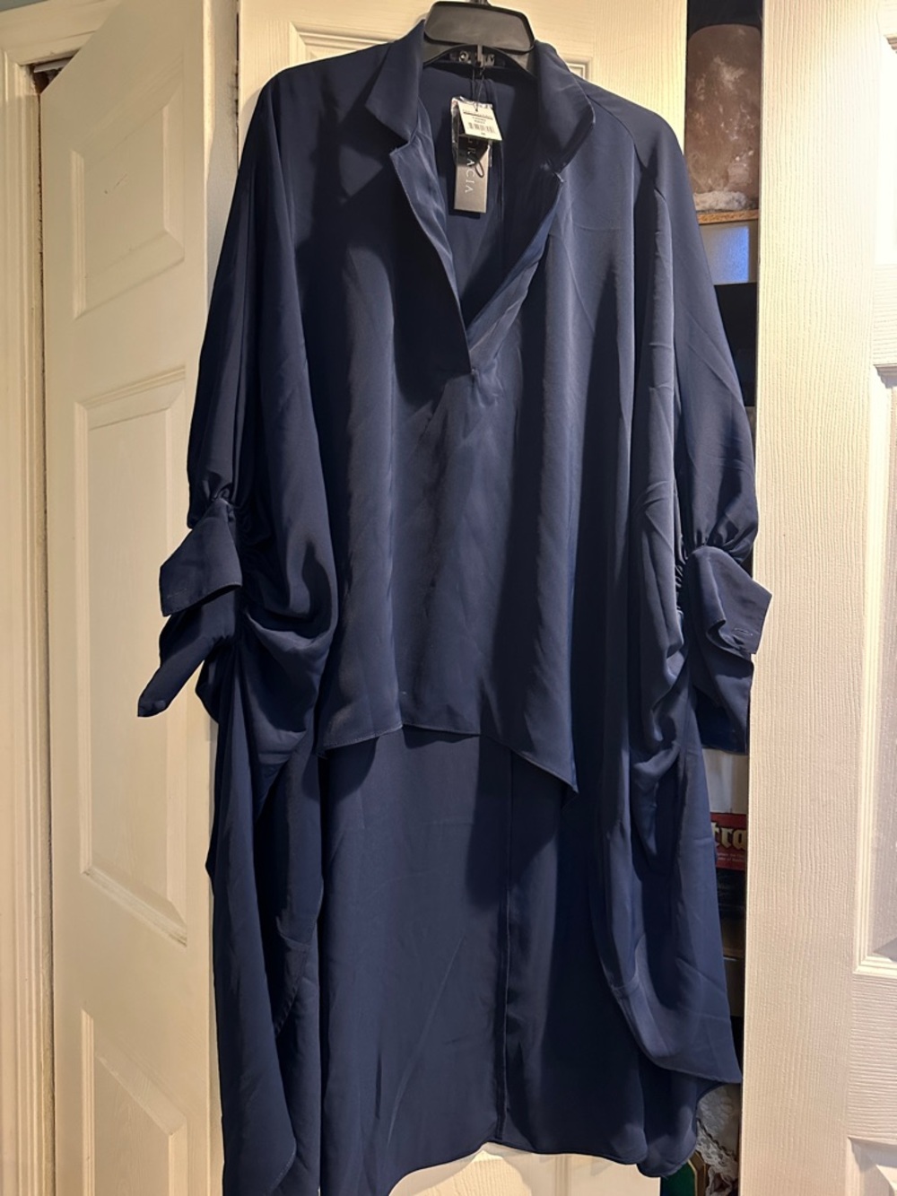 High Low 3/4 sleeves blouse